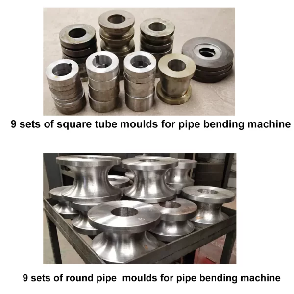 Tubo redondo e moldes de tubo quadrado para máquina de dobra de tubo