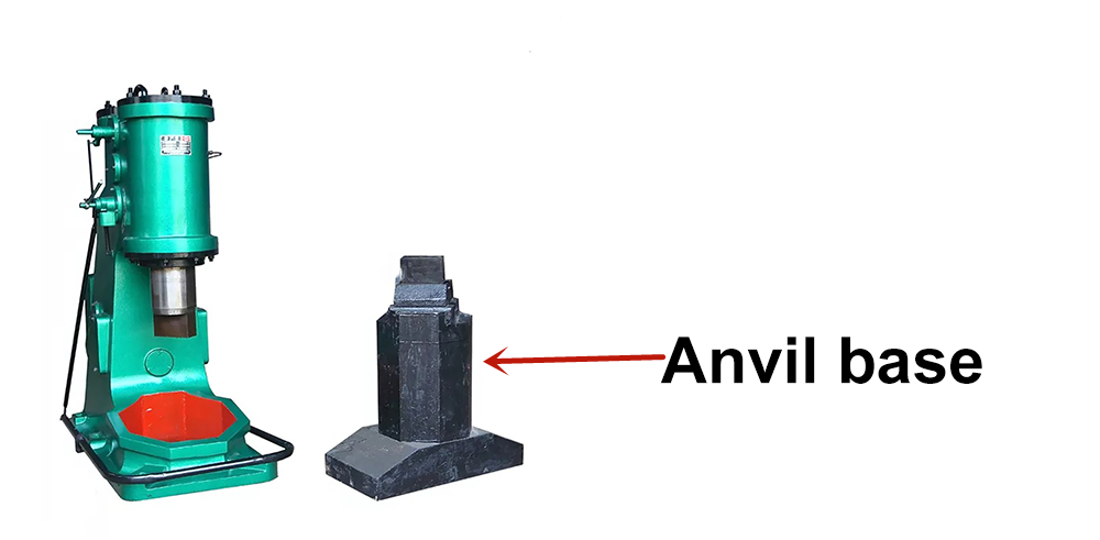 Anvil base of air hammer