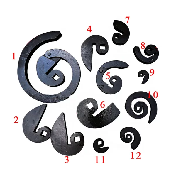 matrices pour cintreuse à spirale manuelle W12